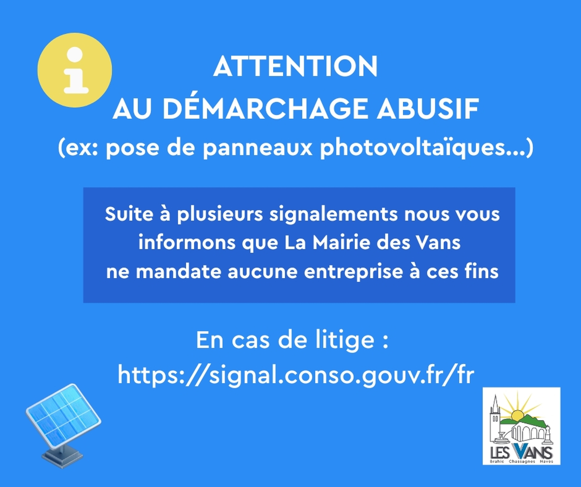 Bienvenue sur le site de la commune des Vans