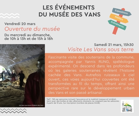 Visite Les Vans sous terre