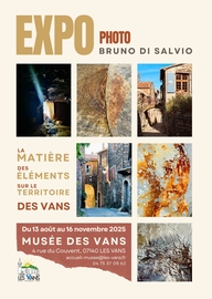 Affiche expo B. DI SALVIO Musée des Vans aout 2025