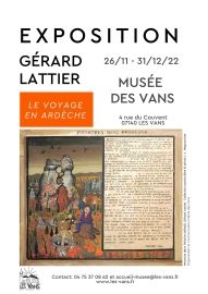 Affiche Exposition Gérard Lattier Musée des Vans