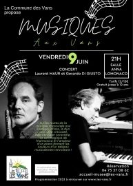 Concert Musiques aux Vans - Laurent Maur et Gerardo Di Giusto