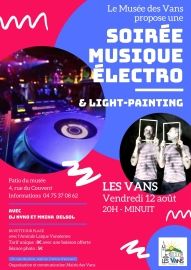 affiche soirée électro Musée 12 août