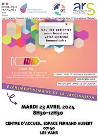 Affiches Evènements semaine de la vaccination1