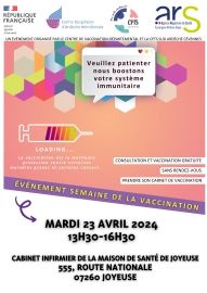Affiches Evènements semaine de la vaccination2