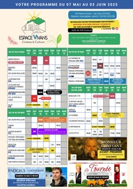 PROGRAMME ESPACE VIVANS MAI 2025