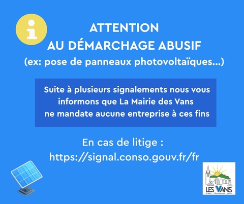 Vigilance démarchage abusif
