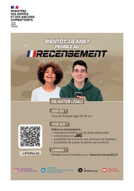 bientôt 16 ans ? Pensez au recensement