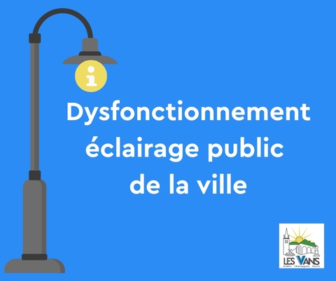 Dysfonctionnement éclairage public