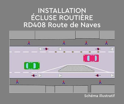 INSTALLATION ECLUSE ROUTIERE ROUTE DE NAVES