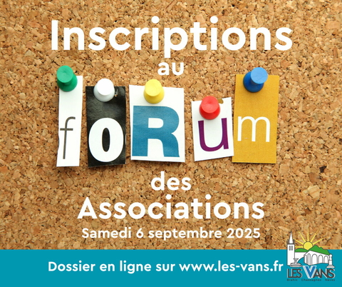 INSCRIPTIONS AU FORUM DES ASSOCIATIONS 2025