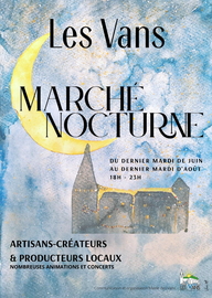Marché nocturne Les Vans 2025