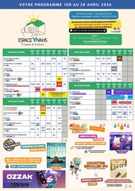 Programme Espace Vivans - Avril 2026