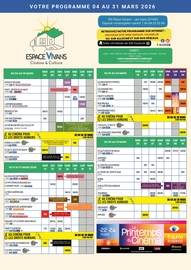 Programme Espace Vivans - Mars 2026