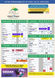 Programme Espace Vivans - Mai 2026