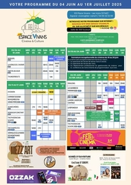 PROGRAMME ESPACE VIVANS JUIN 2025